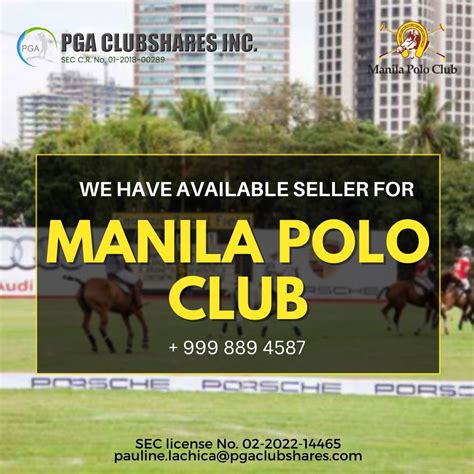 manila polo club membership.